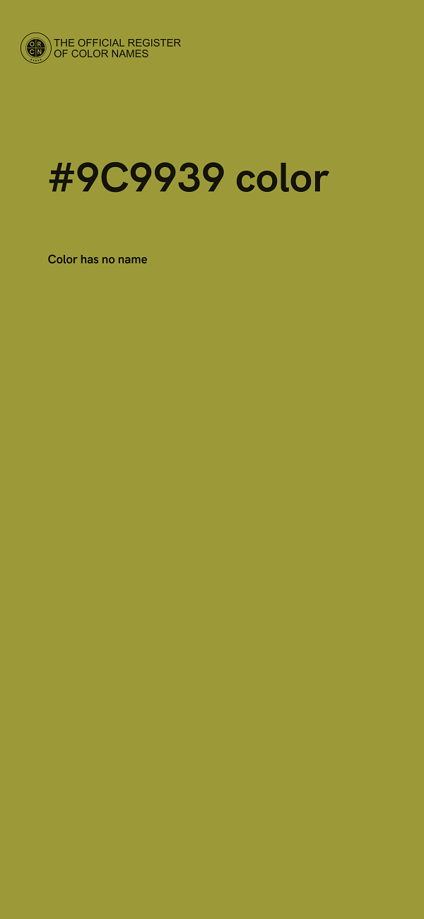 #9C9939 color image