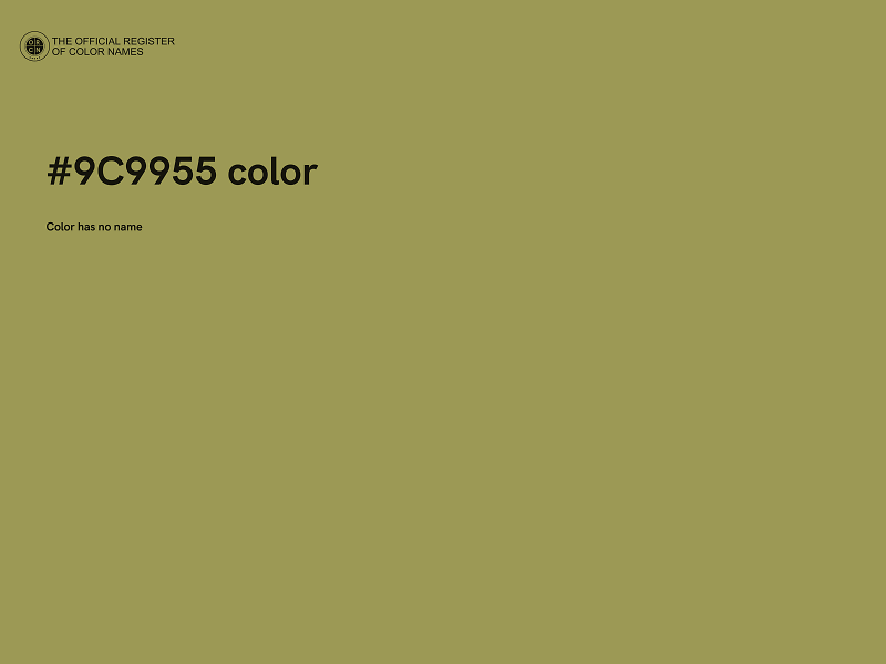 #9C9955 color image