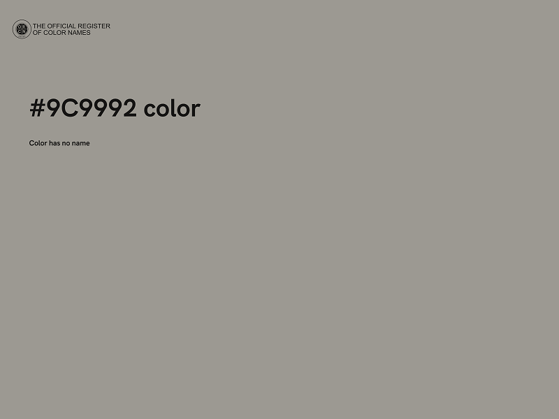 #9C9992 color image