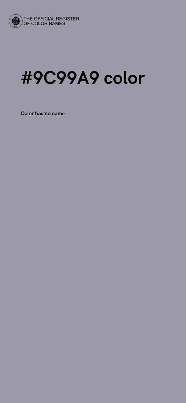 #9C99A9 color image