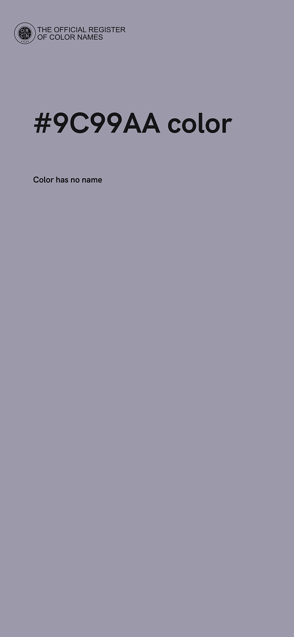 #9C99AA color image