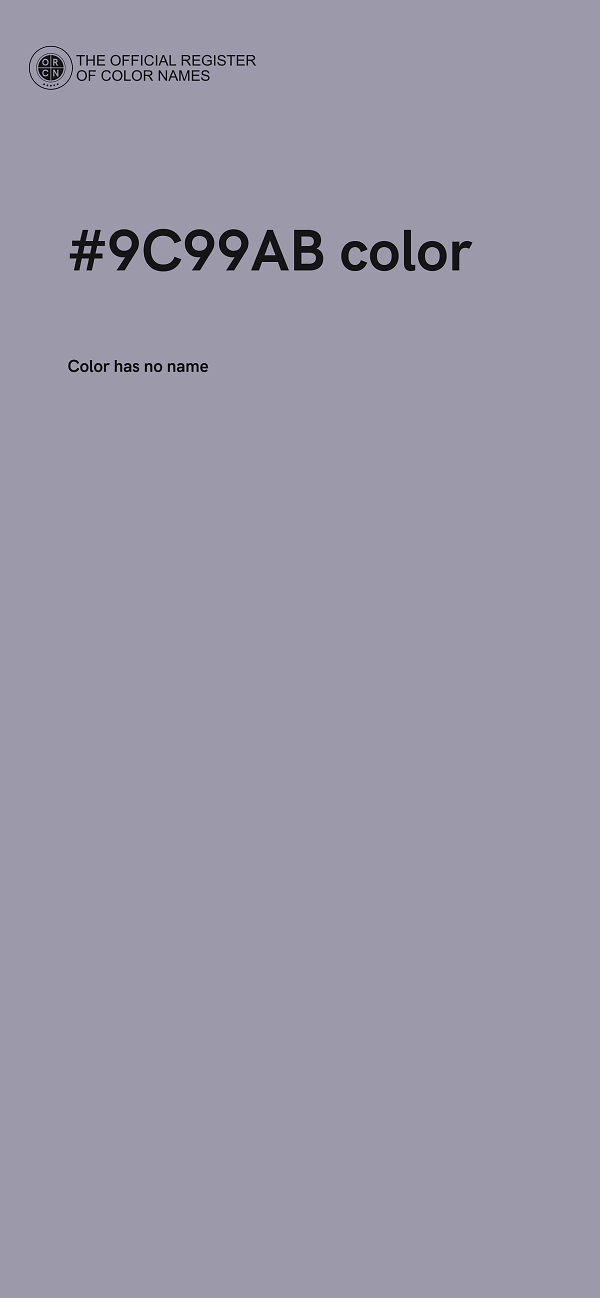 #9C99AB color image