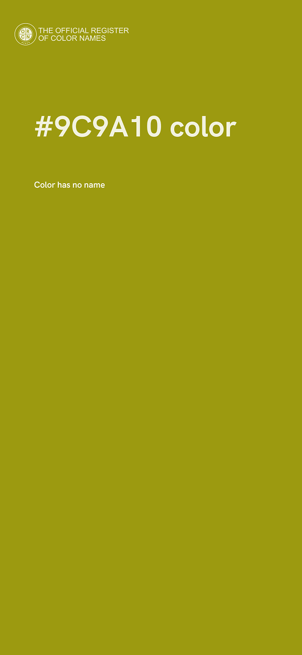 #9C9A10 color image