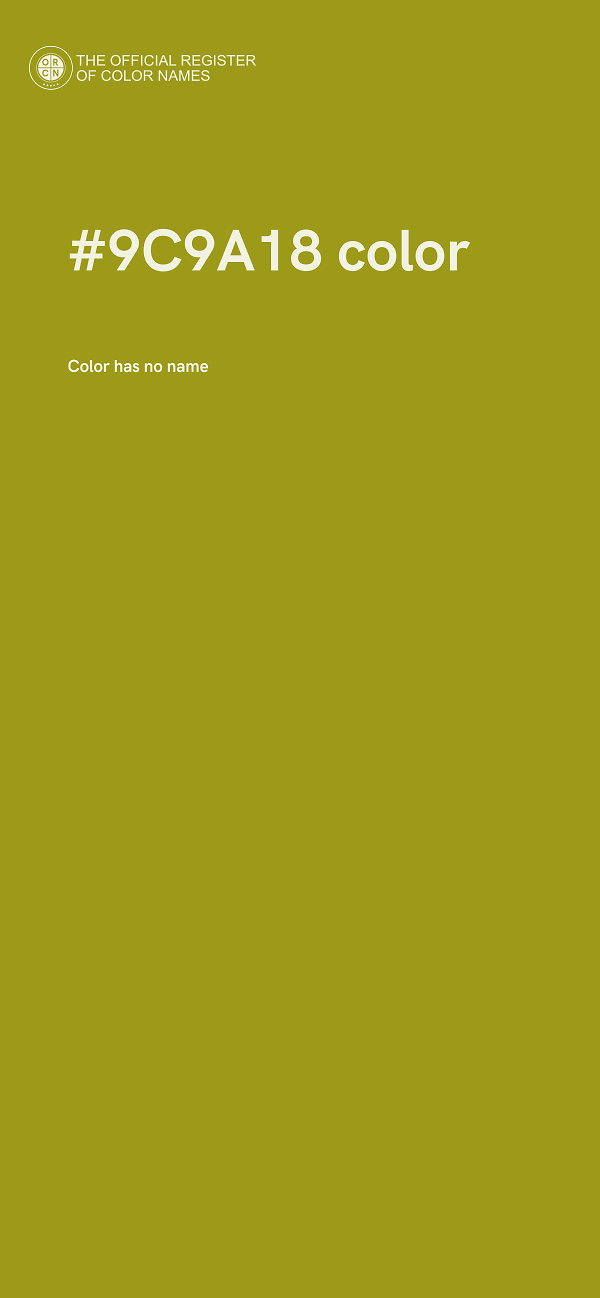 #9C9A18 color image