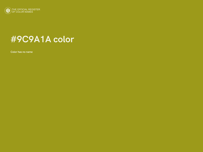 #9C9A1A color image