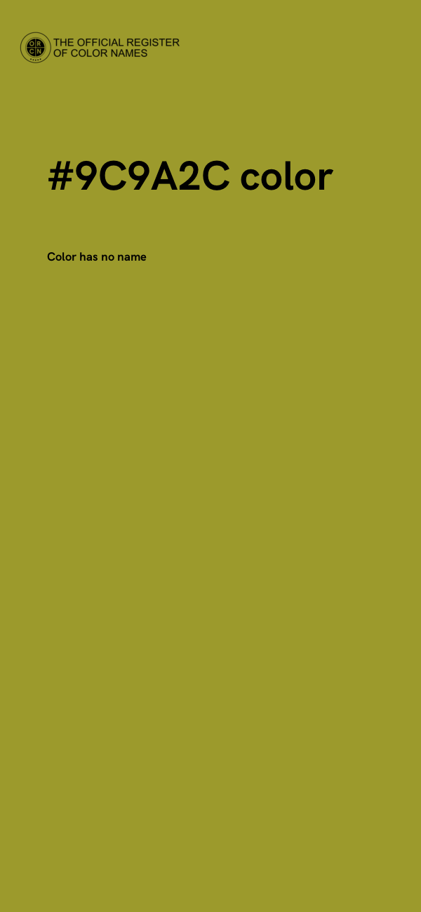 #9C9A2C color image