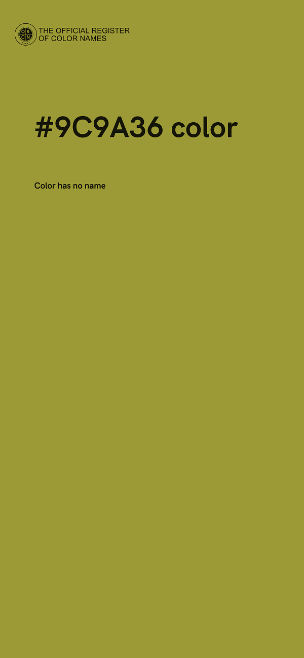 #9C9A36 color image