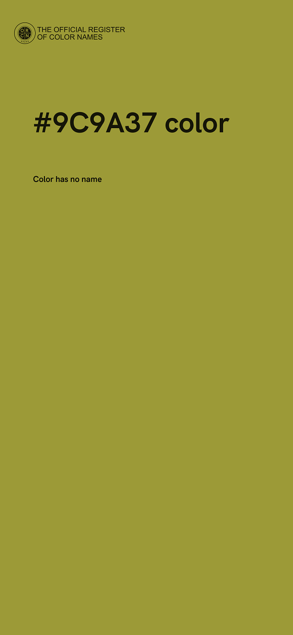 #9C9A37 color image