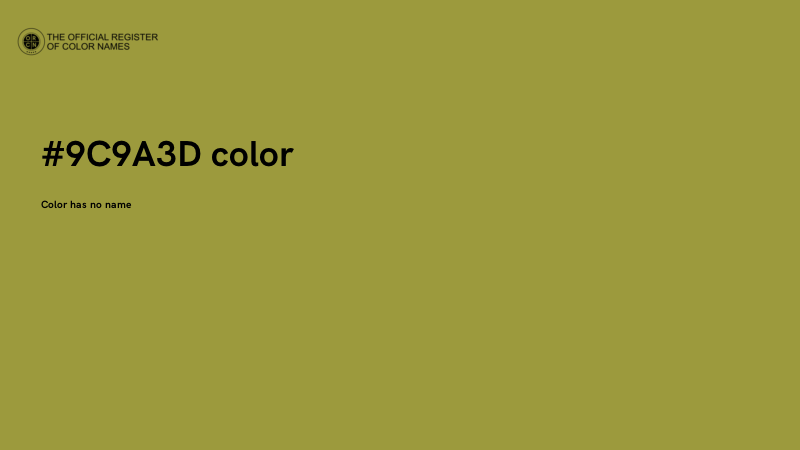 #9C9A3D color image