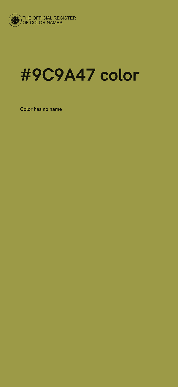 #9C9A47 color image
