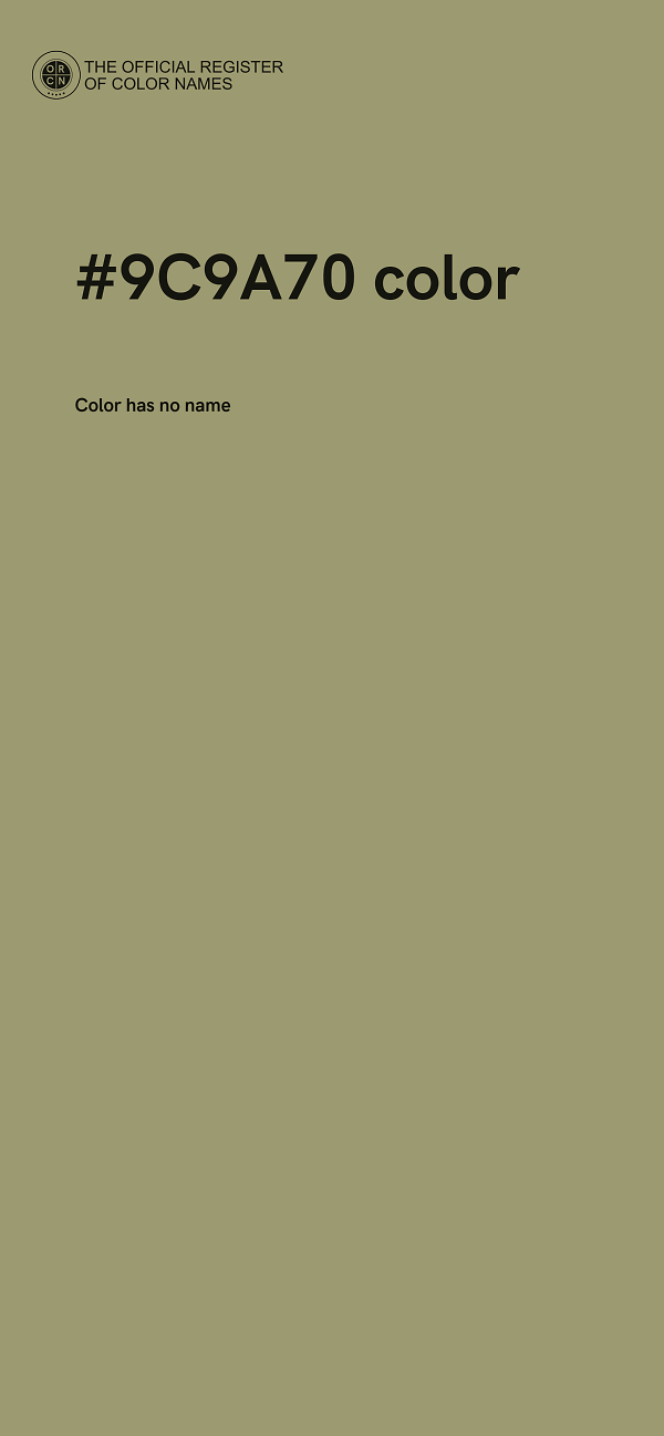 #9C9A70 color image