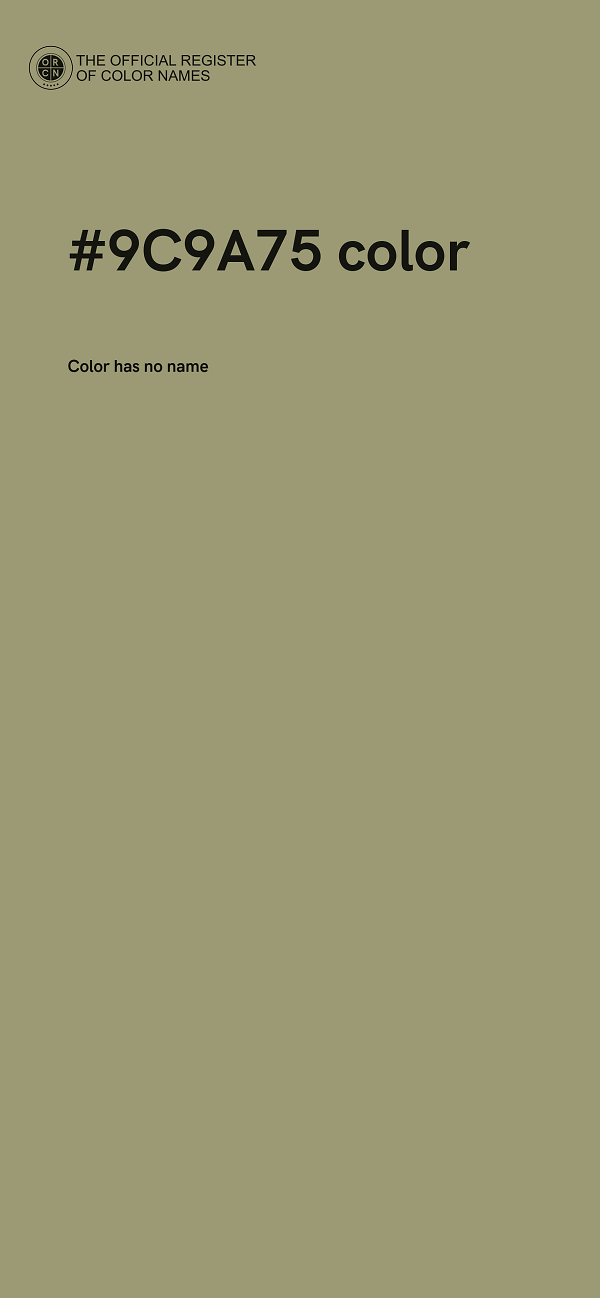 #9C9A75 color image