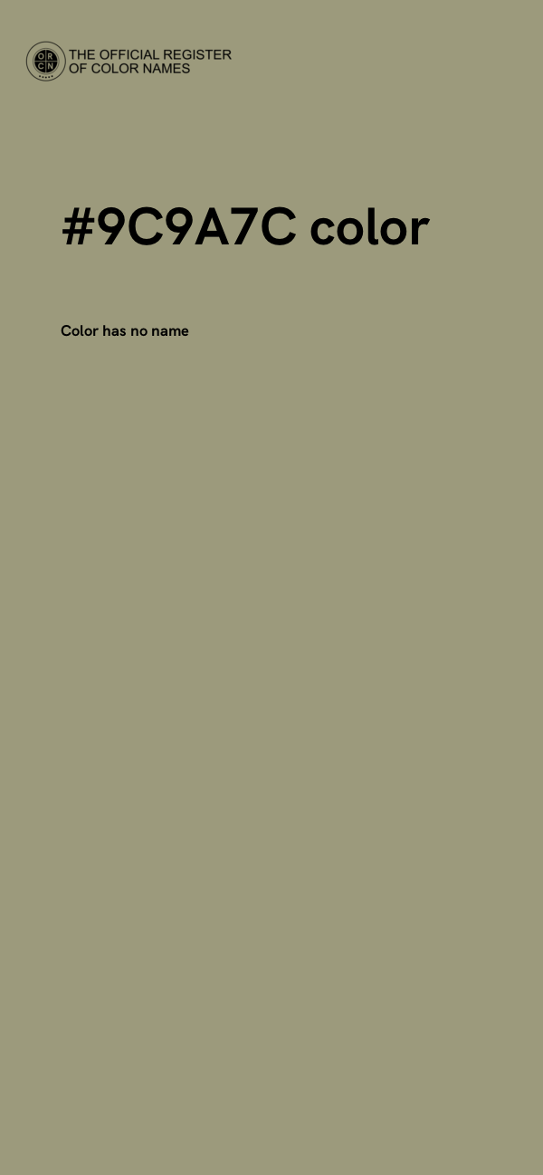 #9C9A7C color image