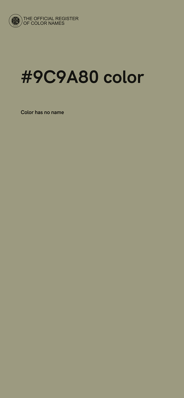 #9C9A80 color image