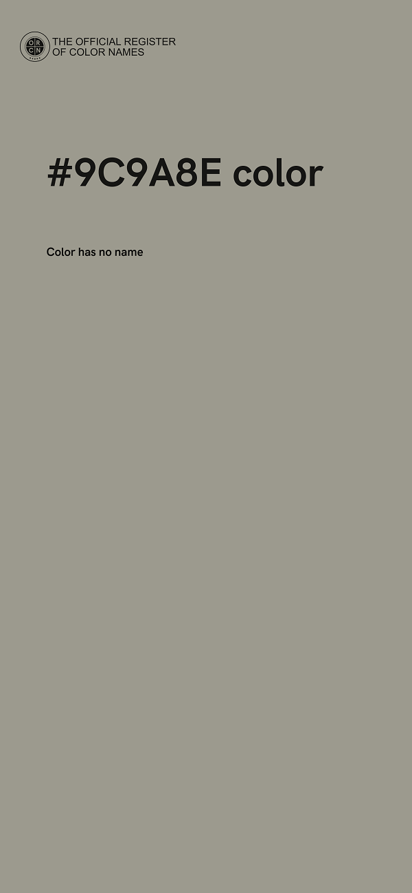 #9C9A8E color image