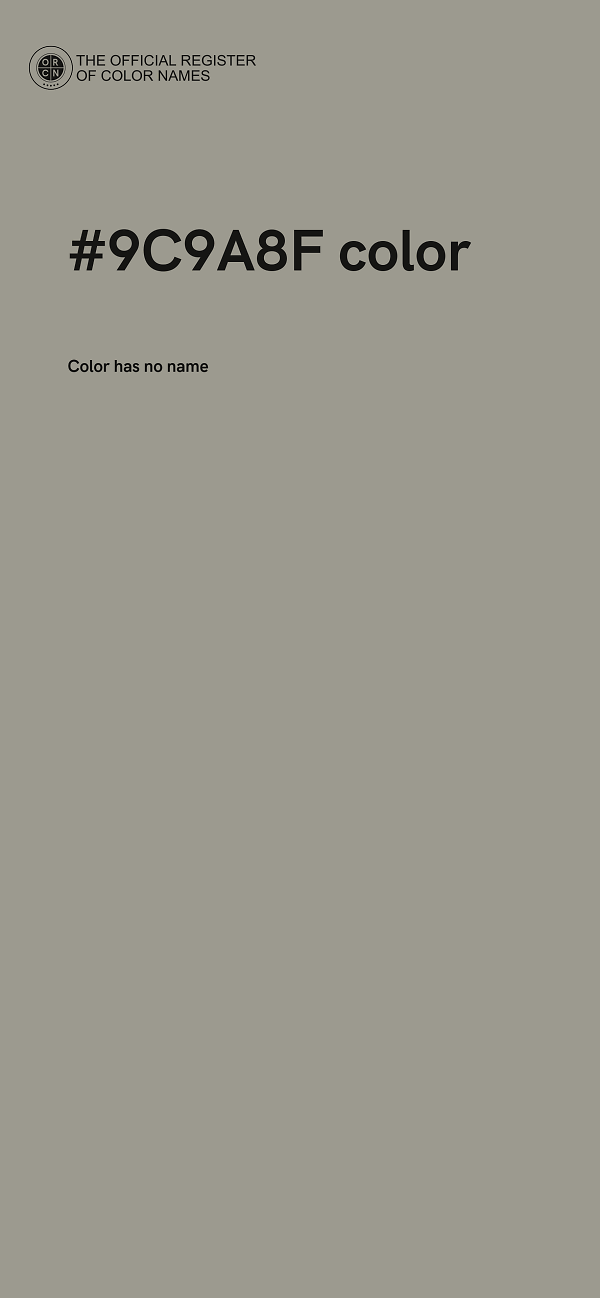 #9C9A8F color image