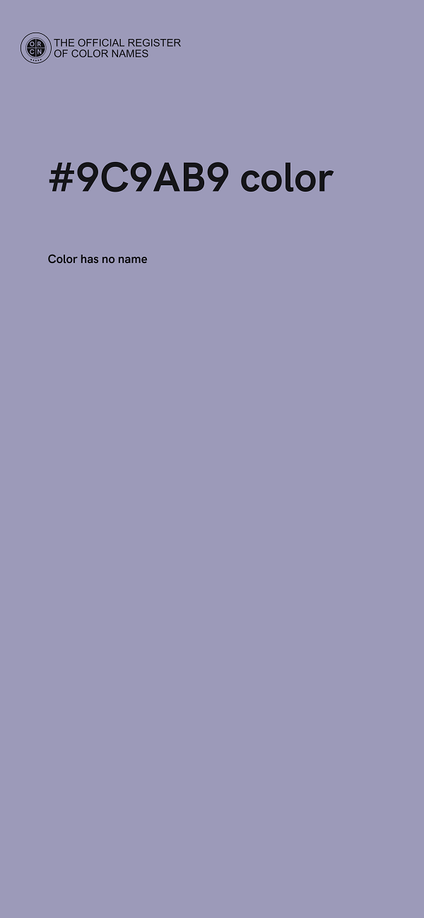 #9C9AB9 color image