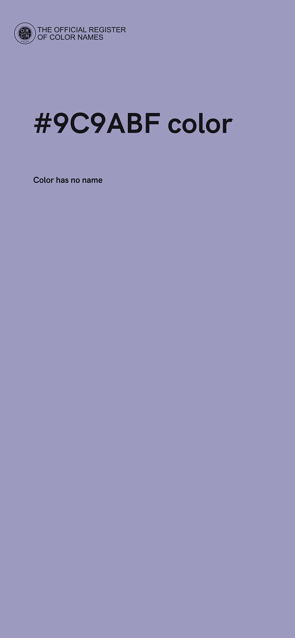 #9C9ABF color image