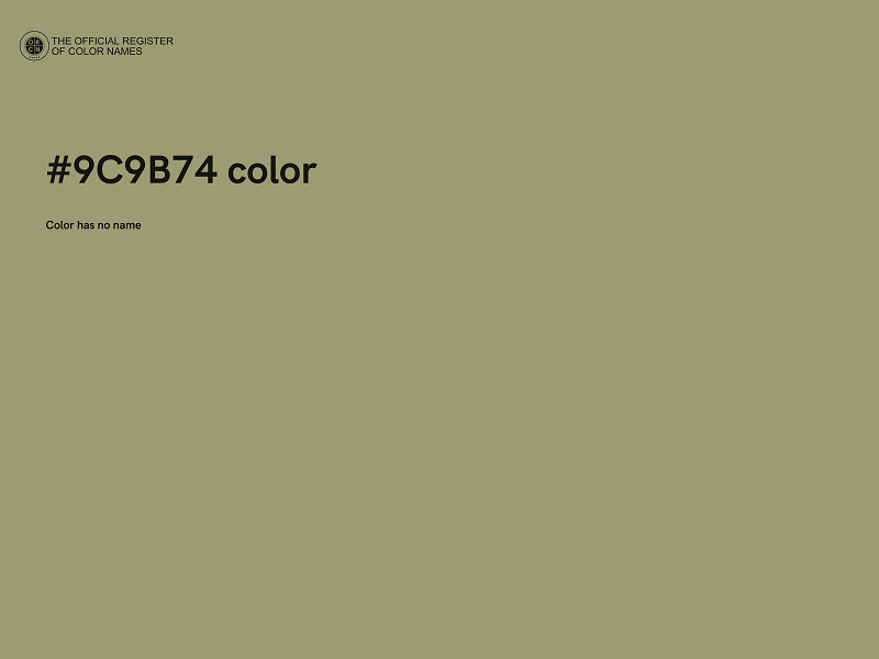 #9C9B74 color image