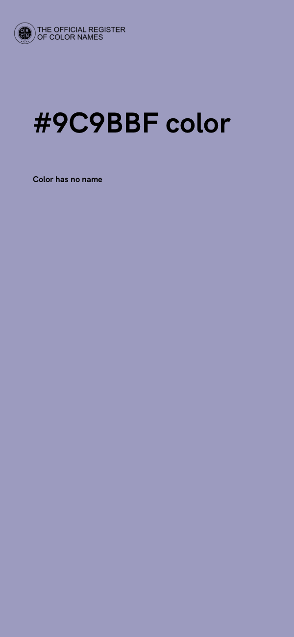 #9C9BBF color image