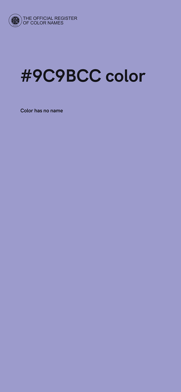 #9C9BCC color image