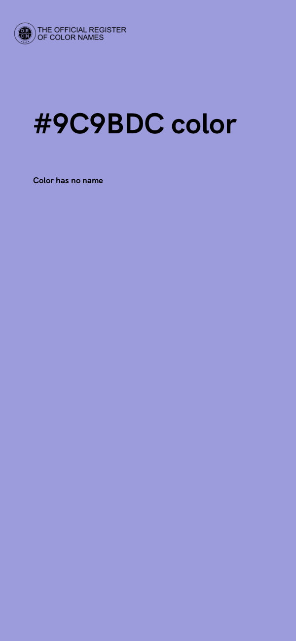 #9C9BDC color image