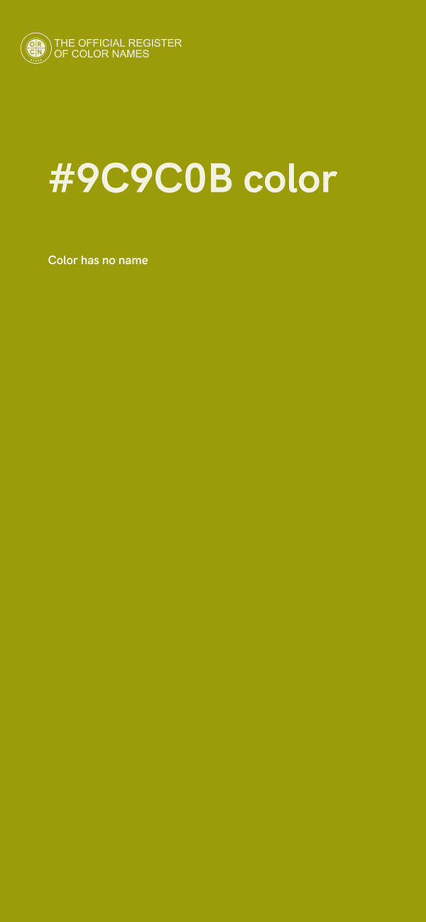 #9C9C0B color image