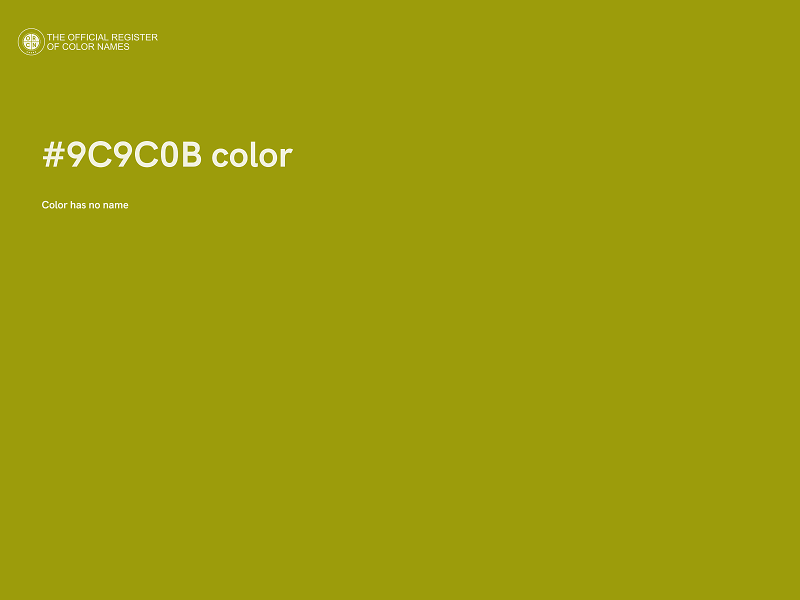 #9C9C0B color image