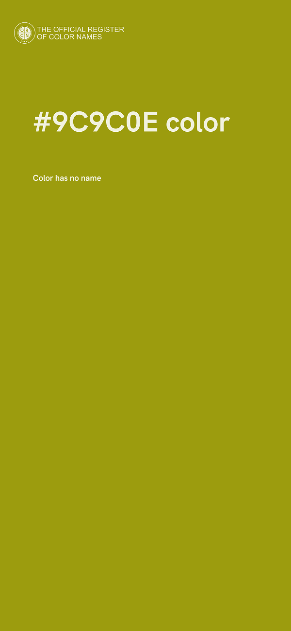 #9C9C0E color image