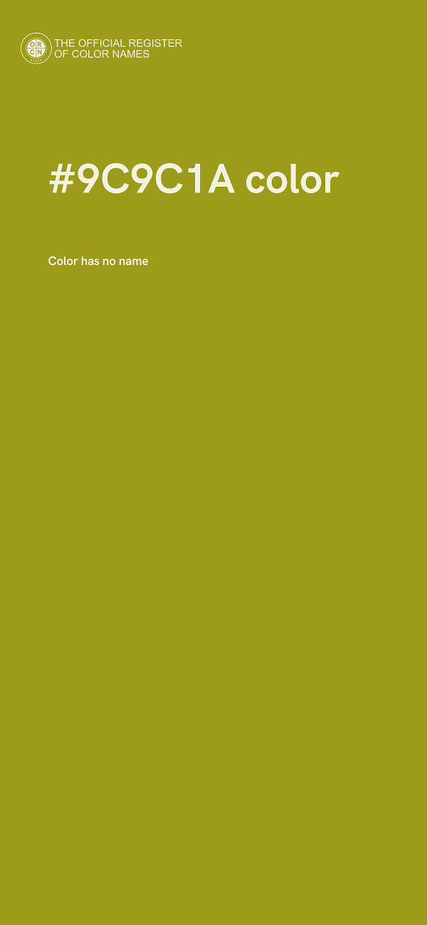 #9C9C1A color image