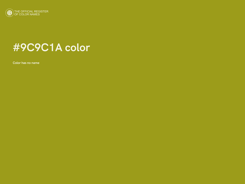 #9C9C1A color image