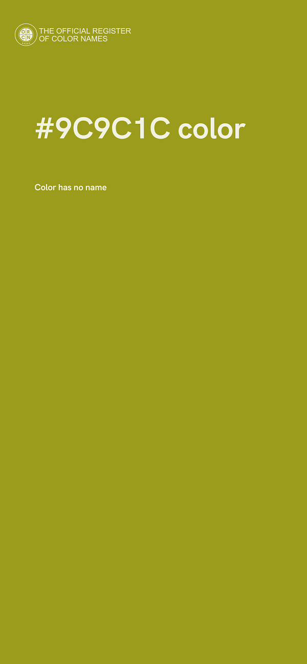 #9C9C1C color image
