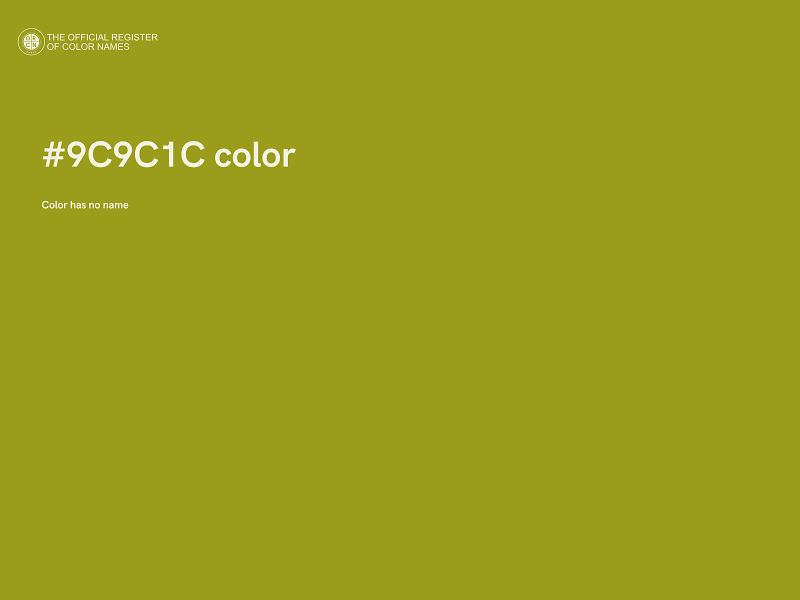 #9C9C1C color image
