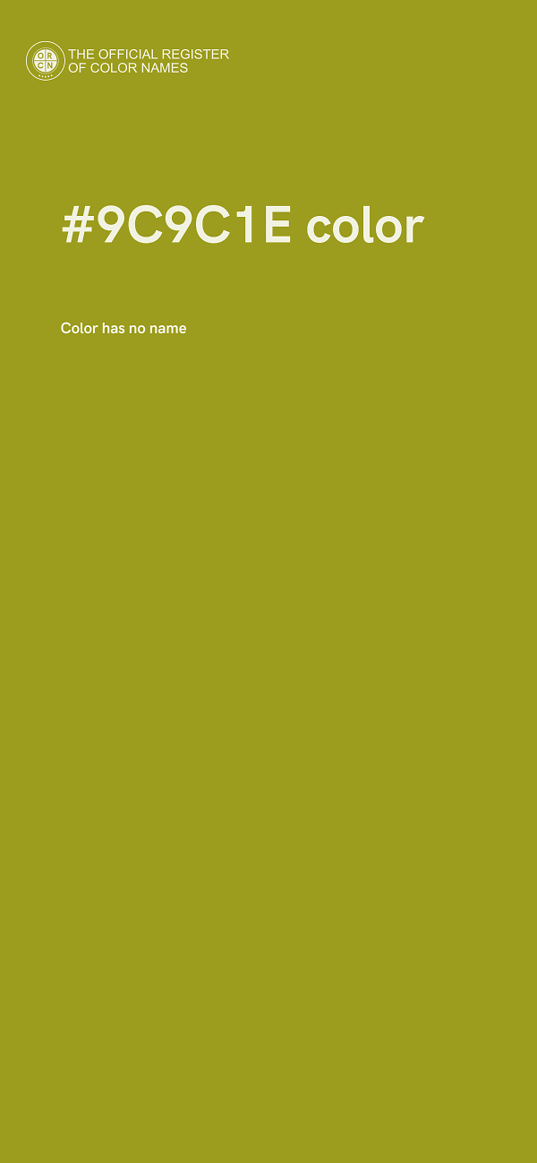#9C9C1E color image