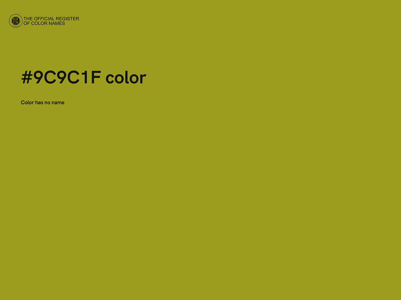#9C9C1F color image