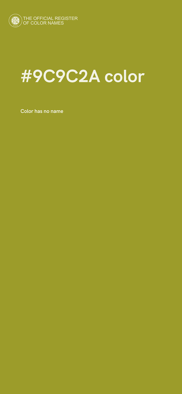 #9C9C2A color image