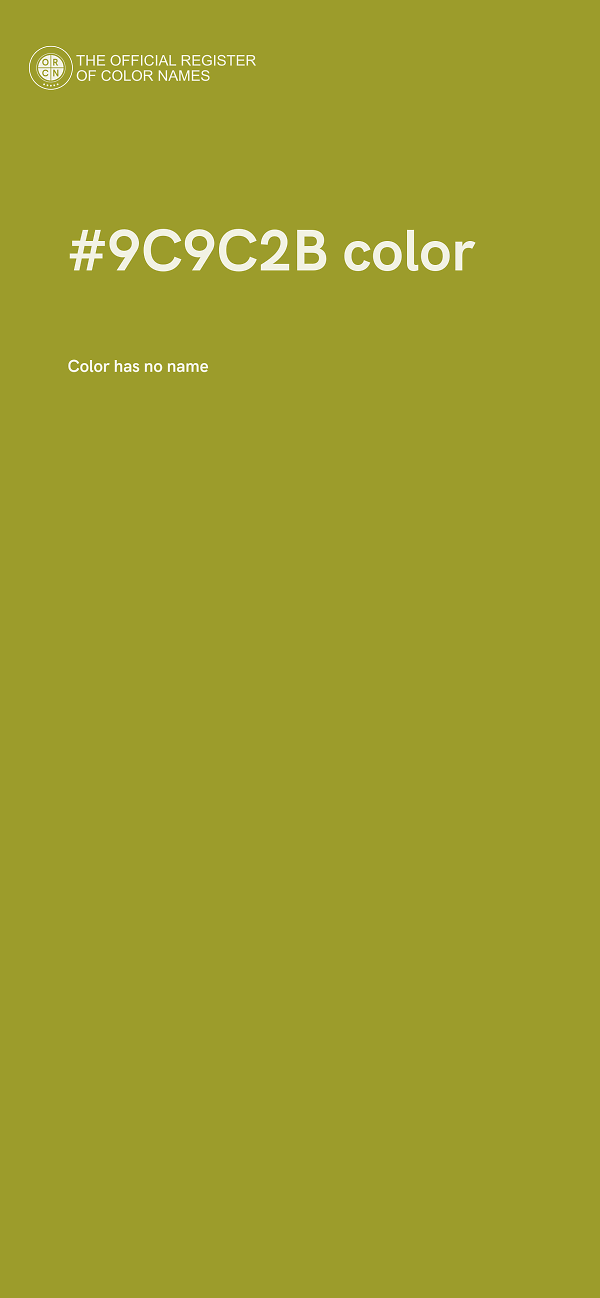 #9C9C2B color image