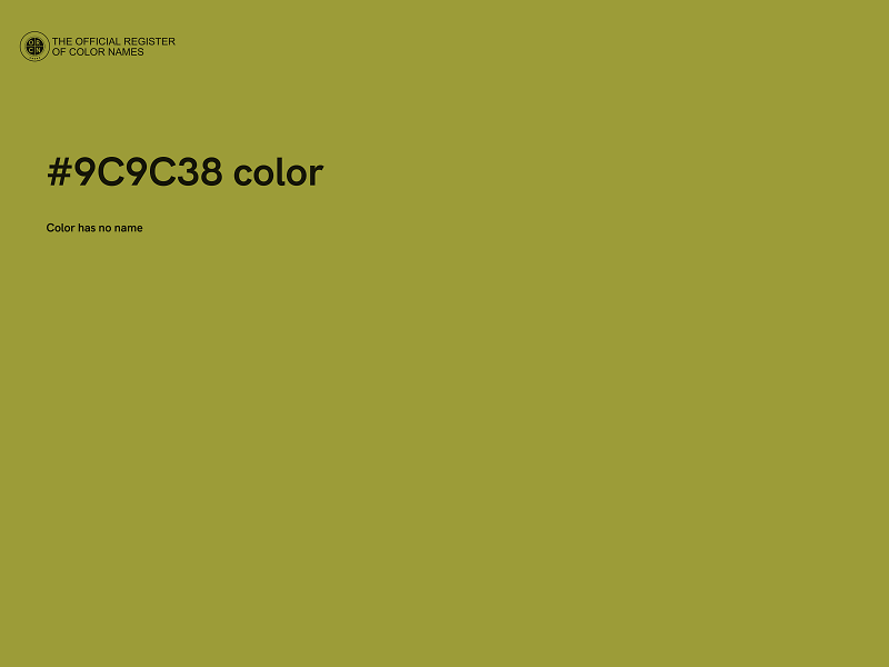 #9C9C38 color image