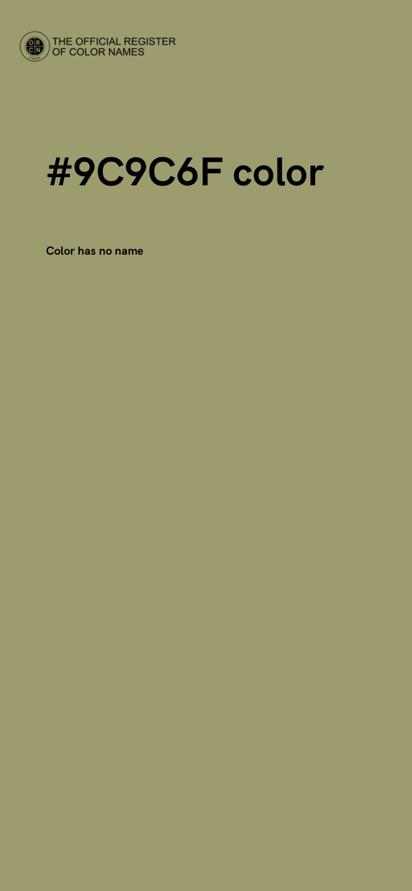 #9C9C6F color image