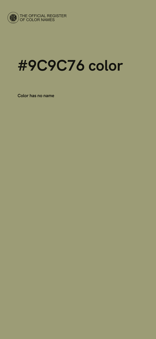 #9C9C76 color image
