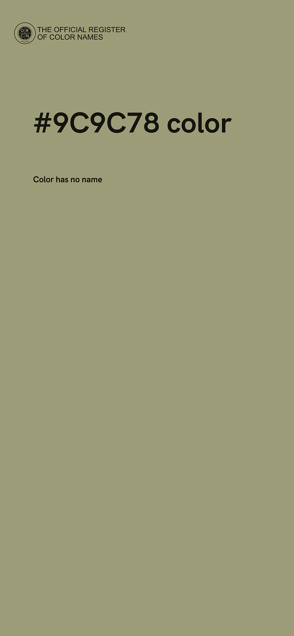 #9C9C78 color image