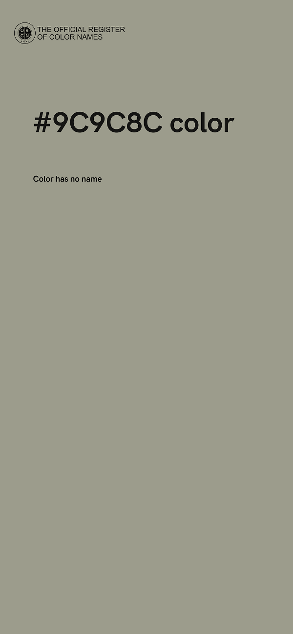 #9C9C8C color image