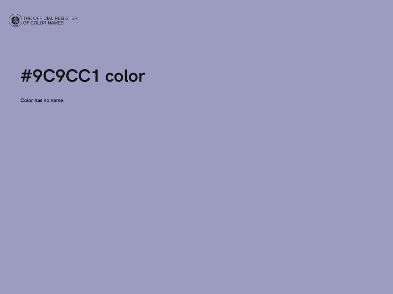 #9C9CC1 color image