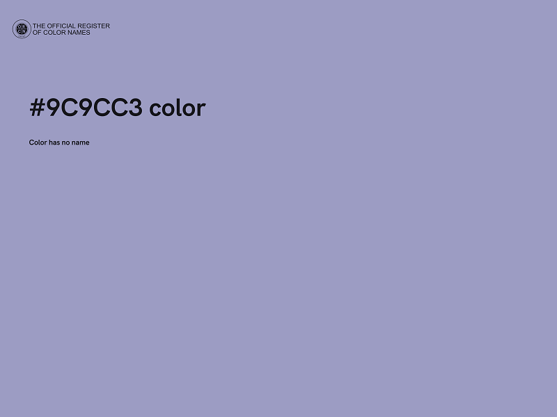 #9C9CC3 color image