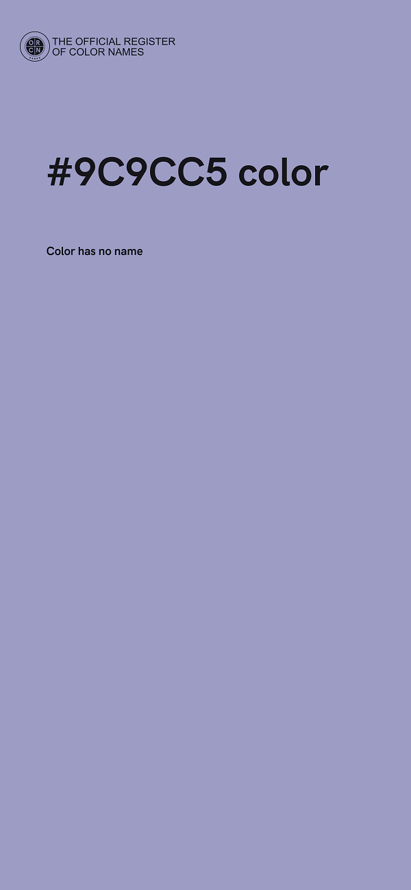 #9C9CC5 color image