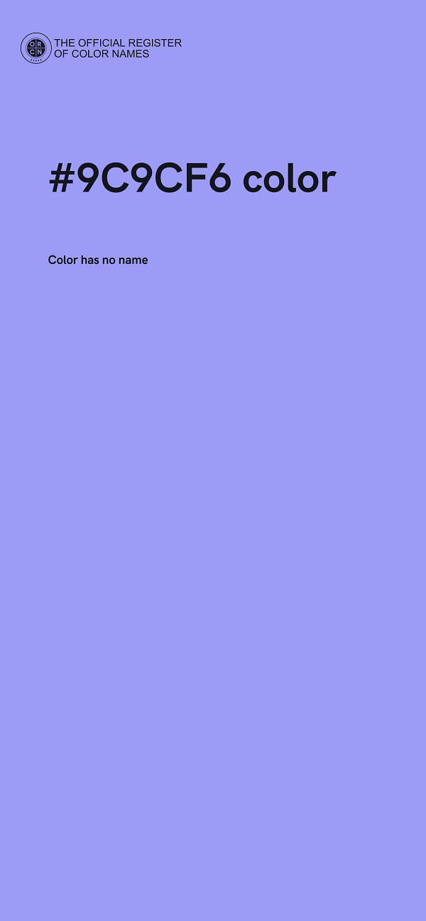 #9C9CF6 color image