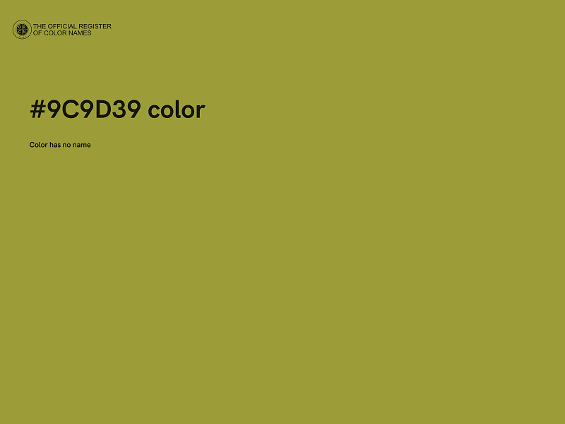 #9C9D39 color image