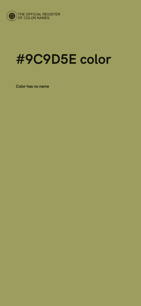 #9C9D5E color image