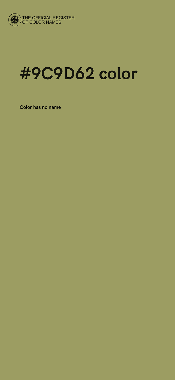 #9C9D62 color image
