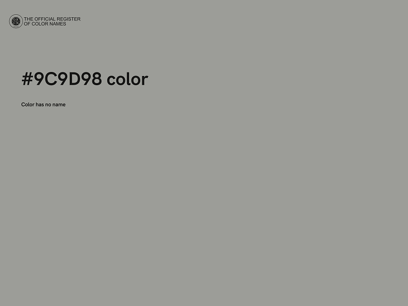 #9C9D98 color image
